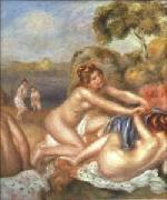 Pierre-Auguste Renoir Three Bathers, oil painting on canvas